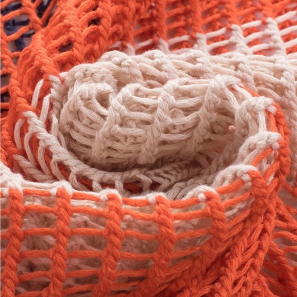 Multi color crochet fringe bathing suit cover S M L - Picture 8 of 8